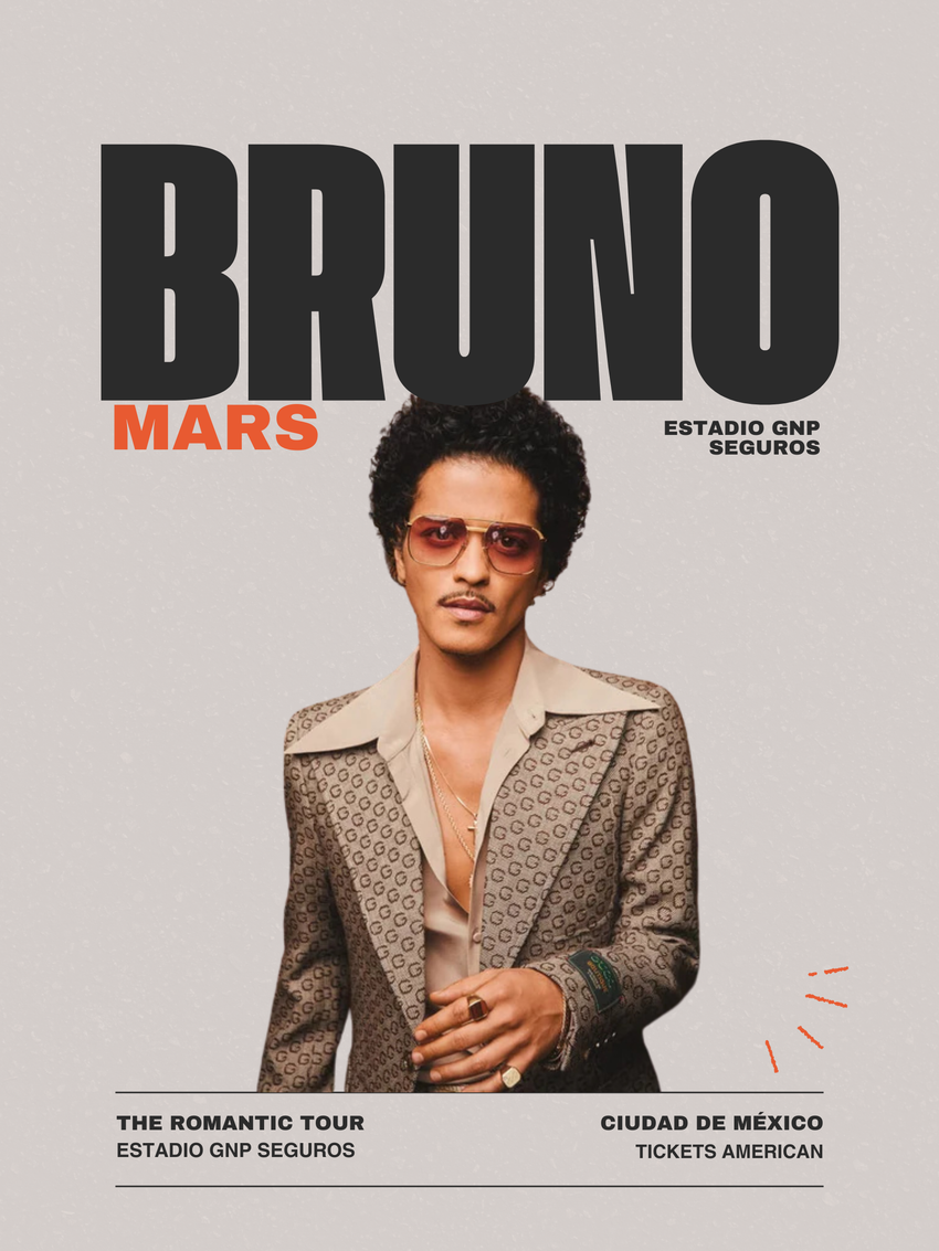 BRUNO MARS- ESTADIO GNP SEGUROS- 08 DE DICIEMBRE