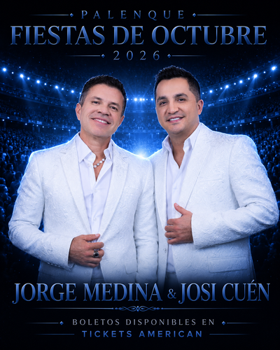Juntos!! Jorge Medina y Josi Cuen- Domingo 4 de Octubre- Palenque Fiestas de Octubre